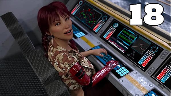 Stranded In Space #18 – Flirting with a Half Robot Girl