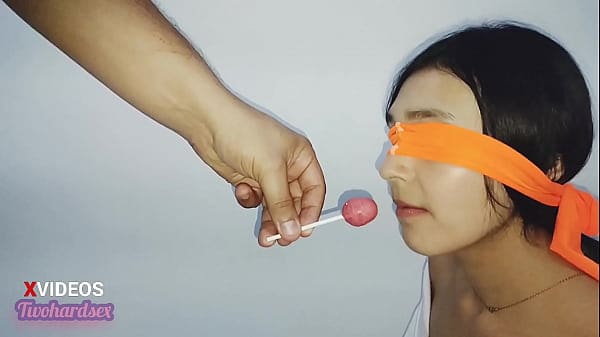 I cheat on my stepsister in a game of flavors and in the end she ends up getting a cock in her mouth and cum all over her face