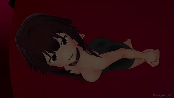 La caliente maga Megumin quiere follar luego de una ducha (hentai) (versión adulta)