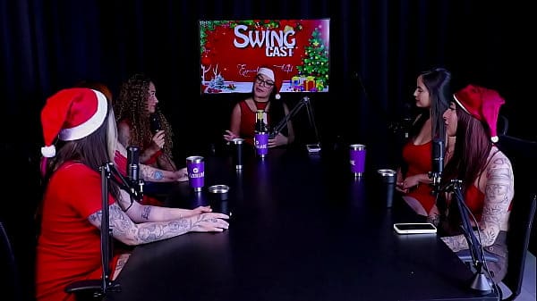 A preferência do tamanho de pau, gostam dos que tem veias pulsando, as diferentes bucetas – Especial Swing Cast de Natal (WATCH ON: SHEER/RED)