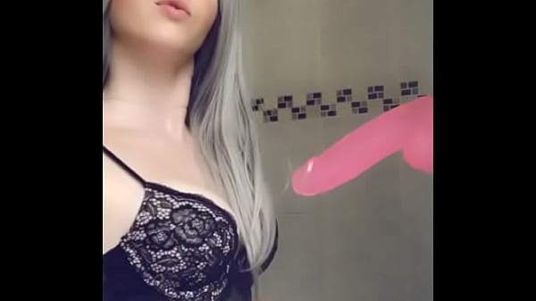 British Teen Slut Lily Deepthroat & Gags on dildo