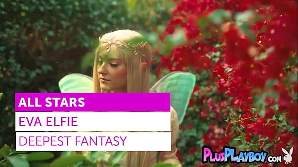 Eva Elfie in fantasy posing session so hot big tits blonde teen liked it
