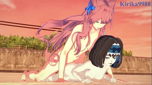 Garie Tûmân and Maria Cadenzavna Eve intense futanari sex. – Symphogear Hentai