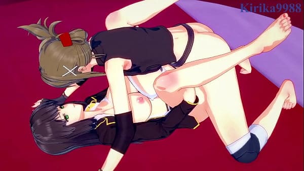 Setsuko Ohara and Chitose Kisaragi intense lesbian play and futanari sex. – Super Robot Wars Z & V Hentai