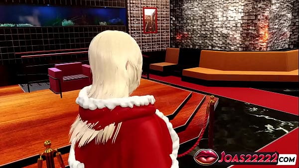 Christmas Elf Making Hottes Blowjob For Big Dick On A Bed 3D Animation Porn