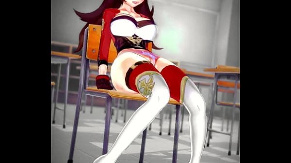 Genshin Impact – AMBER masturbates