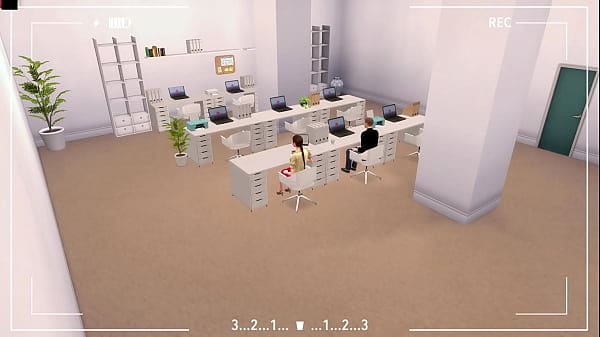 Hidden camera in the office captured passionate sex between two employees