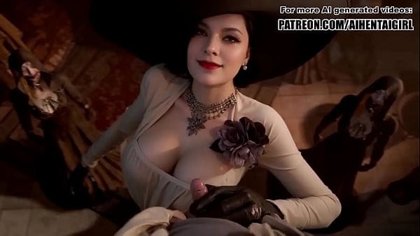 Resident Evil Lady Dimitrescu cosplay Jerking you off | Uncensored Hentai AI generated
