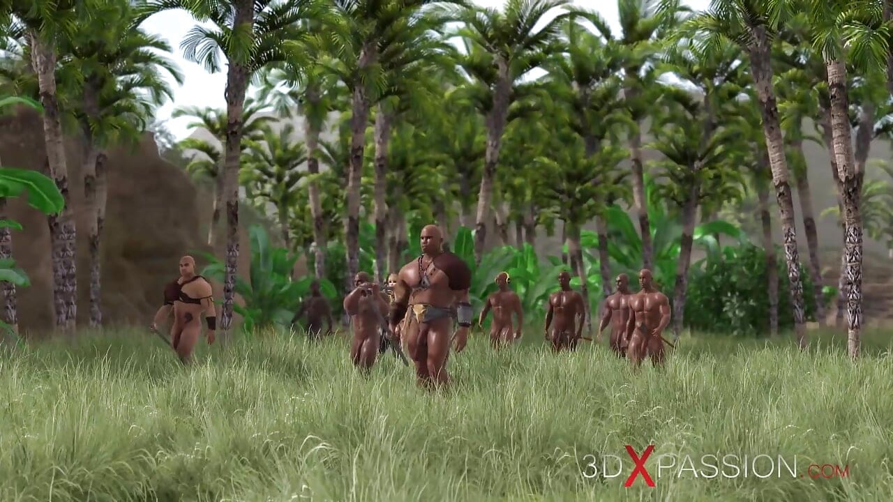 The last island of the savages. Tribal chief fucking young blonde