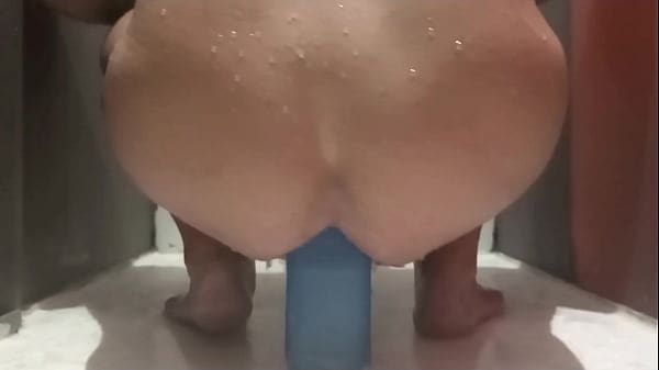 Stretching my asshole in the shower