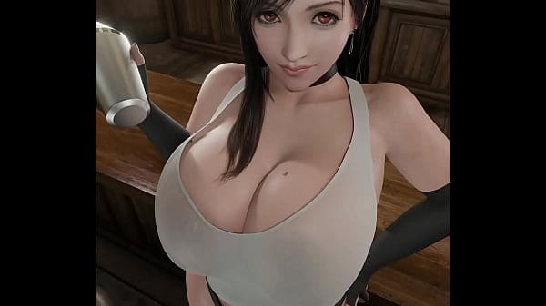 Tifa Lockhart Moviendo y Mostrando Tetas Gigantes – ANIMATION 3D –