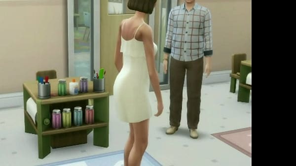 Brunette teen sucking teach cock at lunch time