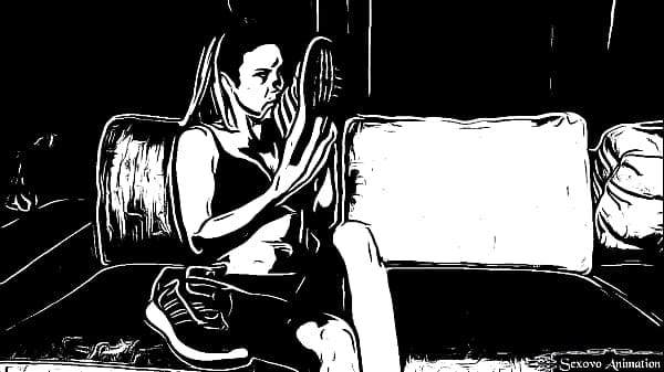 cartoon tiny girl worships huge woman feet