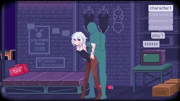 Hentai game. sexy bunny girl having fun fucking.