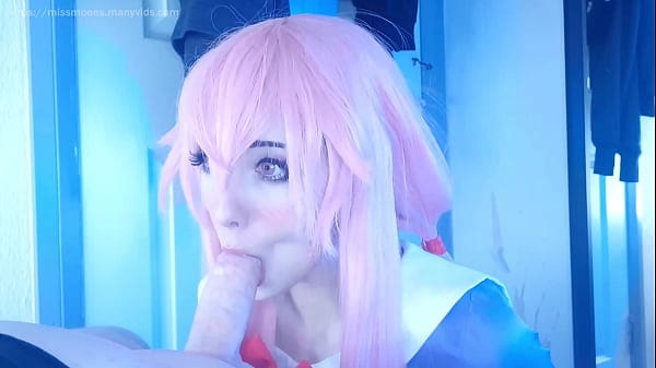 honry yandere girl gives rough blowjob and bounces big ass