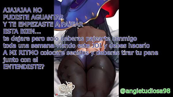 JOI ESPAÑOL anime , intrucciones para masturbarte, CEI te atan espiando fembom hentai