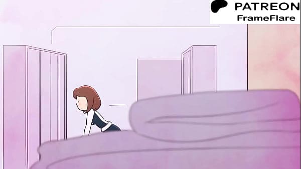 My hero academia lesbian hentai with Uraraka animation