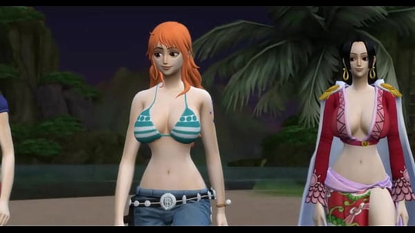 One Piece Nami x Boa Hancock x Nico Robin hentai