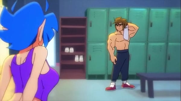 She Get Fucked In The Changing Room At Gym ( ANIME )
