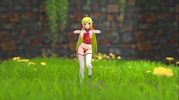 Chinese Girl M22 Hentai Undress Dancing Strip MMD 3D Blonde Hair (CLIP)