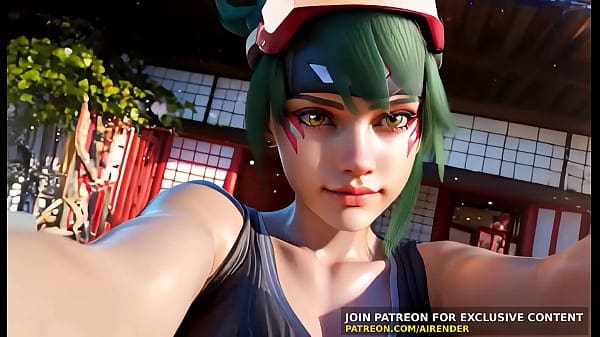 3D Porn : Overwatch – Kiriko Dick Ride Uncensored Hentai AI Generated Cartoon