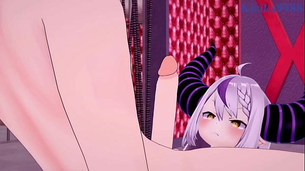 La  Darknesss and Roboco-san intense sex. – Hololive VTuber Hentai