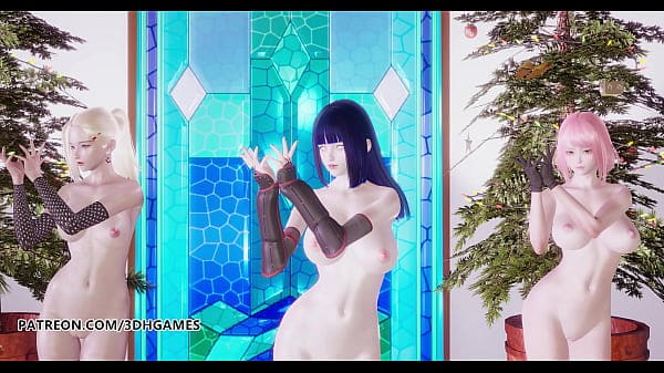 [MMD] TWICE-Feel Special Hot Striptease Hinata Sakura Ino Yamanaka Naruto Hentai 3D Porn Uncensored