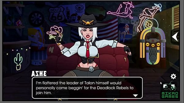 Owerwatch parody Ashe in Blowjob – Ashes Rodeo