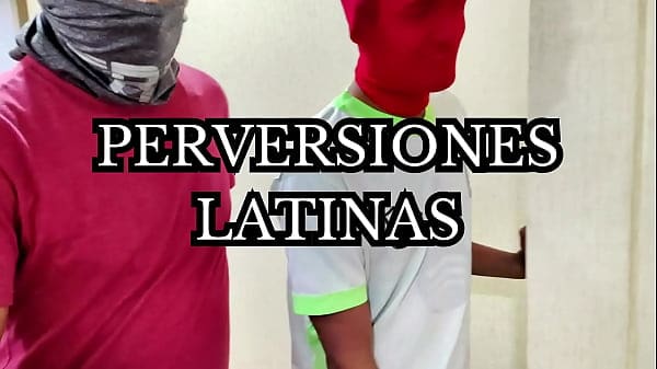 The domestic worker has a threesome with her boss and his stepson